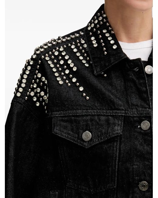Gestuz Black Embellished Denim Jacket