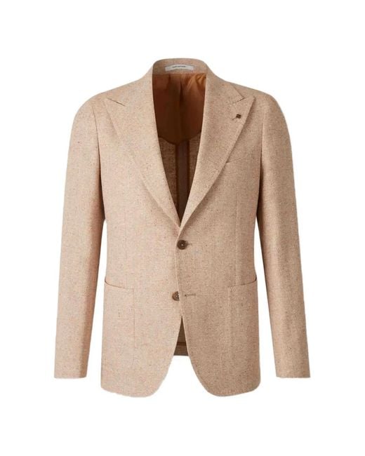 Tagliatore Natural Single-Breasted Blazer for men