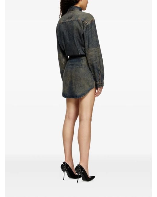 DIESEL Gray Mini Dress