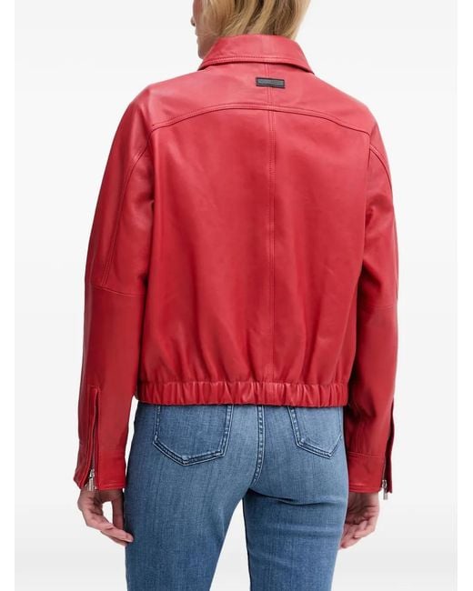 Trussardi Red Flap-Pocket Jacket