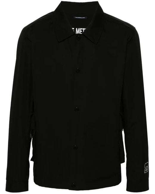 C P Company Black The Metropolis Series Shirt Jacket for men
