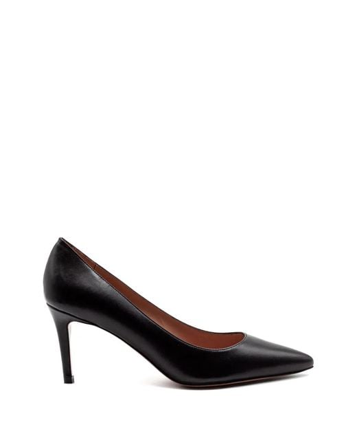 Festamilano Black Leather Pumps