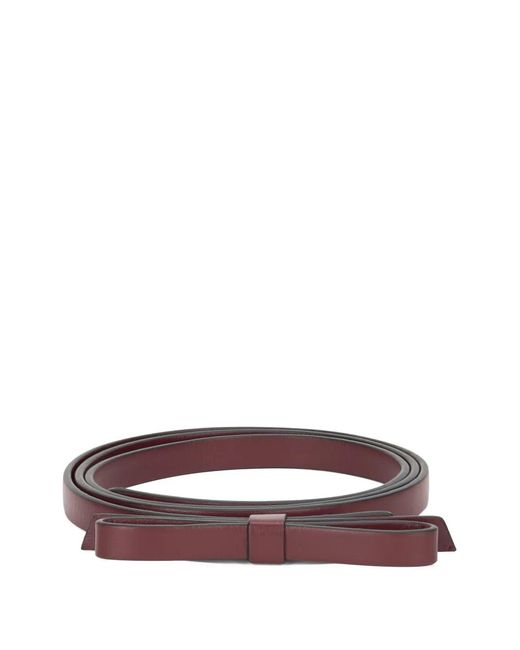 Red(v) Brown Bow Belt