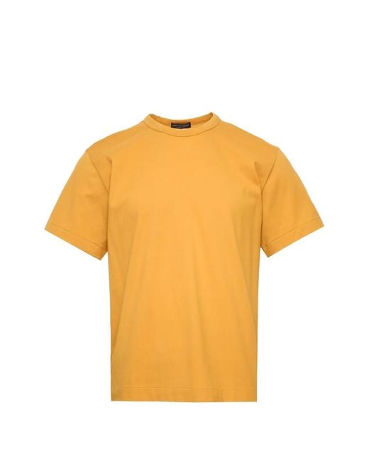 Comme des Garçons Yellow Crew-Neck Short-Sleeved T-Shirt for men