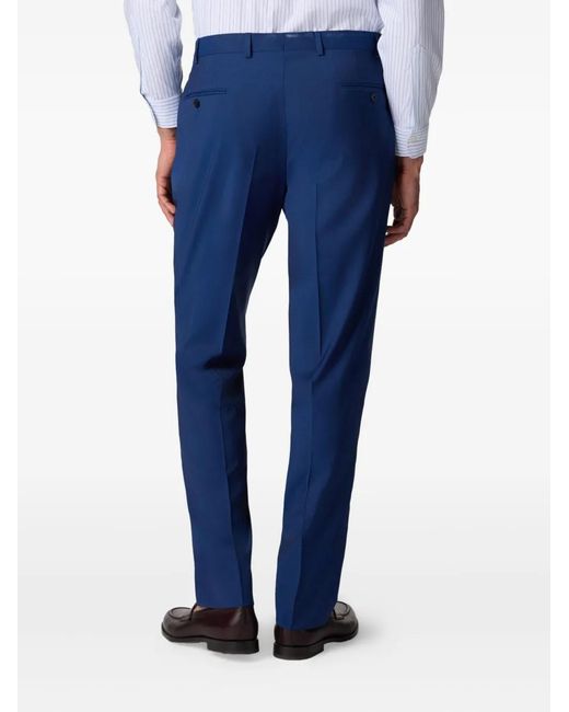 Brooks Brothers Blue Virgin-Wool Trousers for men