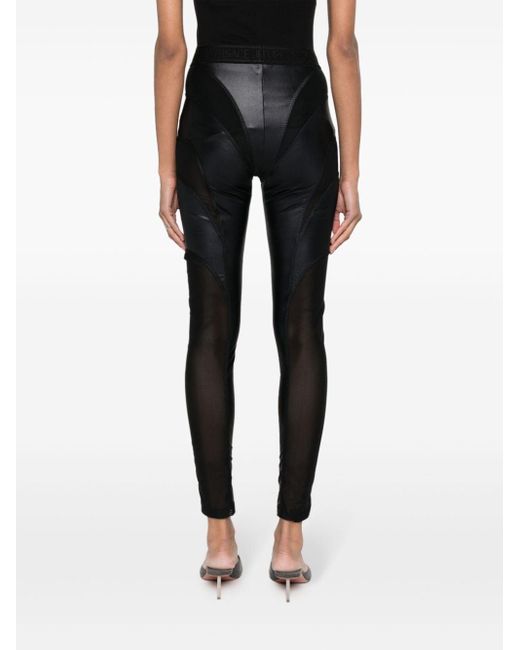 Versace Black Cut Out Tape Jegging Fouseux