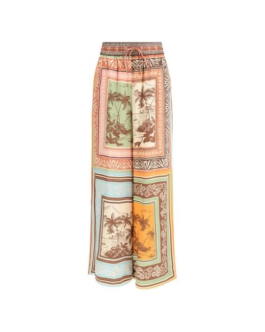 ALÉMAIS Metallic Alberta Palazzo Pants