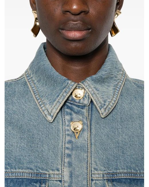 Moschino Blue Denim Mini Dress
