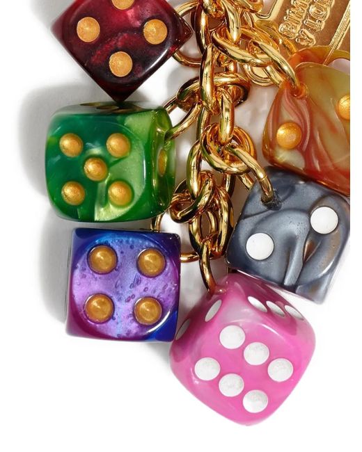 Bimba Y Lola White Dice Keyring