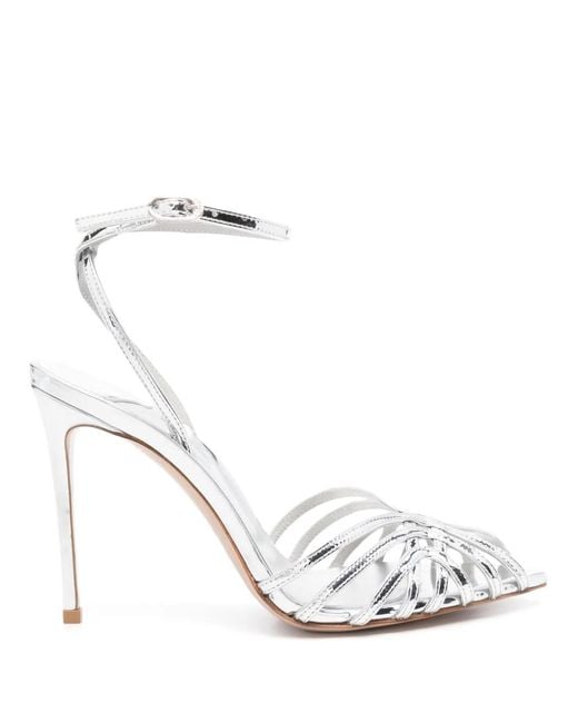 Le Silla White 110Mm Embrace Sandals