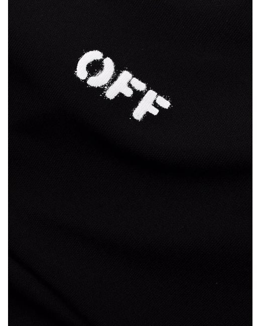 Off-White c/o Virgil Abloh Black Logo-print Cut-out Dress