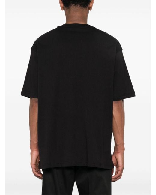 Versace T-Shirt mit Logo-Print in Black für Herren