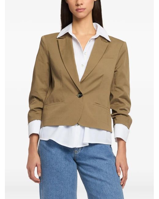 Cinq À Sept Natural Peri Button Jacket