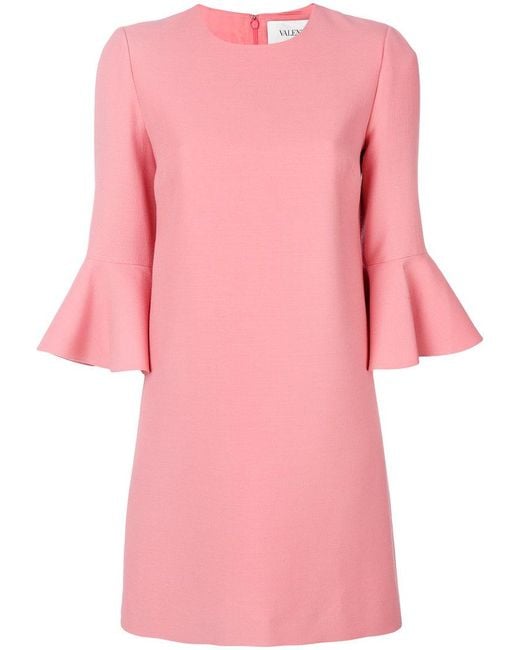 Valentino Pink Bell Sleeve Dress