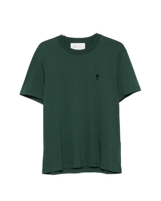 AMI Green Ami De Coeur T-Shirt for men