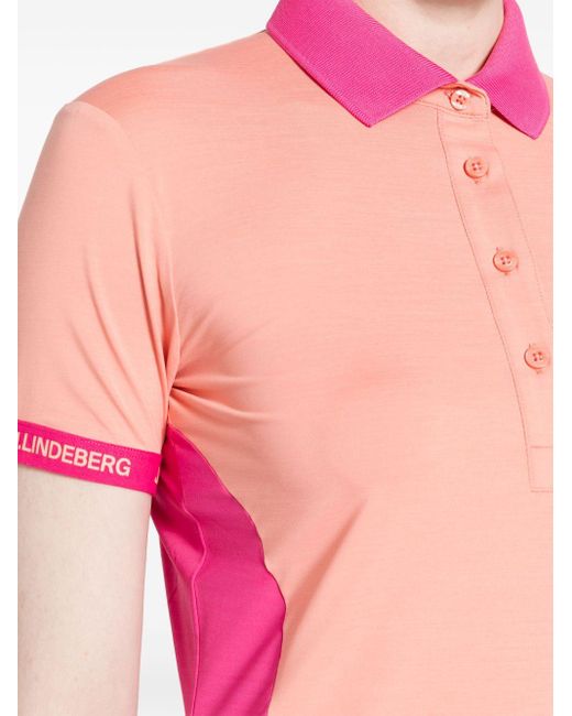 J.Lindeberg Pink Makena Polo Shirt