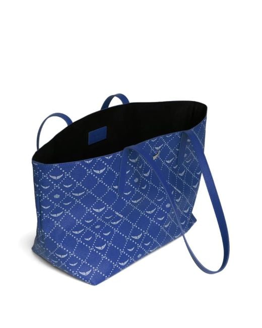 Zadig & Voltaire Z Shopper Schoudertas Met Monogram in het Blue