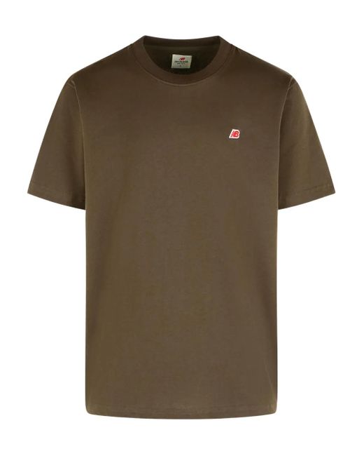 メンズ New Balance ロゴ Tシャツ Green