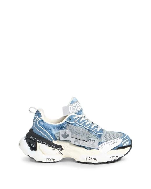 Baskets Faster DSquared² en coloris Blue