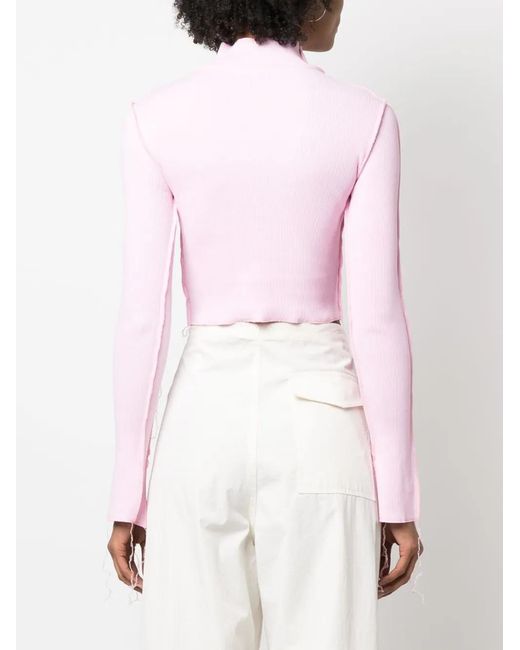 Julfer Cropped Tanktop in het Pink