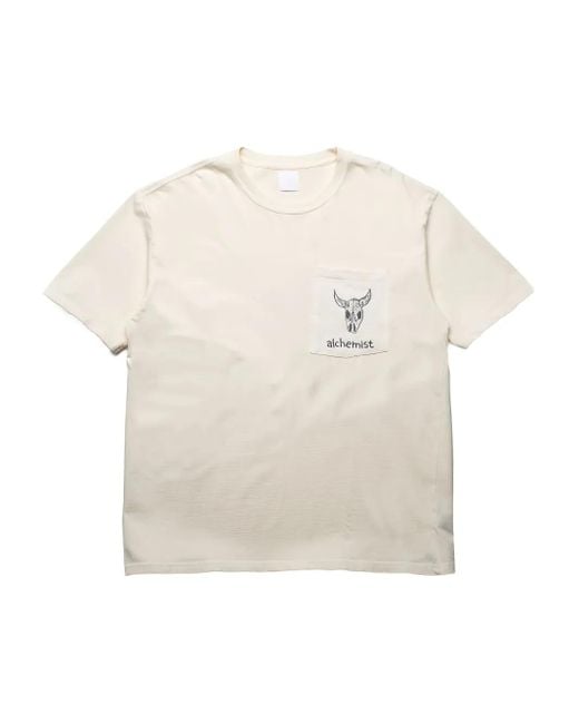 Alchemist Dane T-Shirt mit Tasche in White für Herren