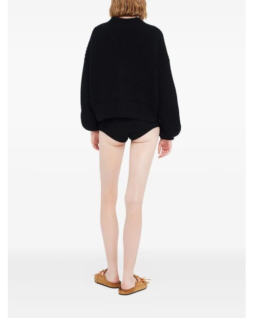 Alanui Black Buttoned Finest Cardigan
