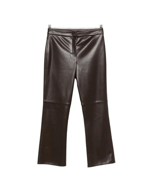 Max Mara Gray Seam-Detail Trousers