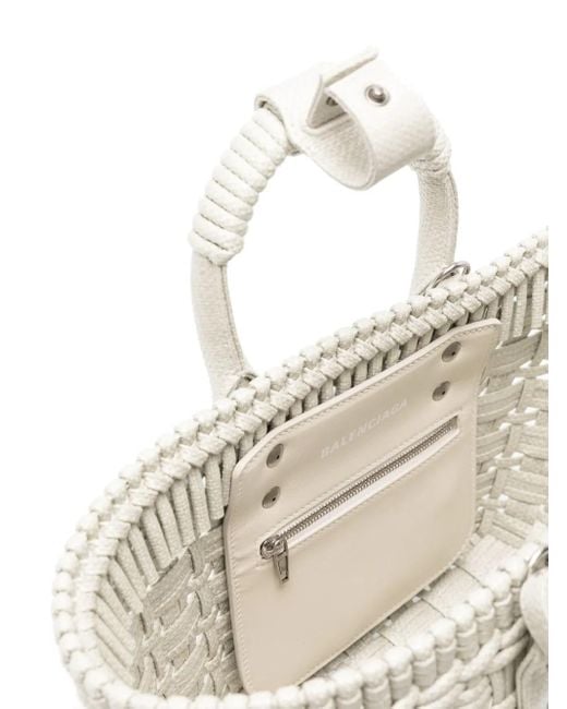 Balenciaga White Bistro Xs Tote Bag