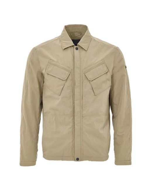 Paul & Shark Natural Logo-Patch Flap-Pocket Jacket for men