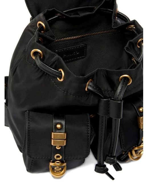 Pinko Black Small Nylon Backpack