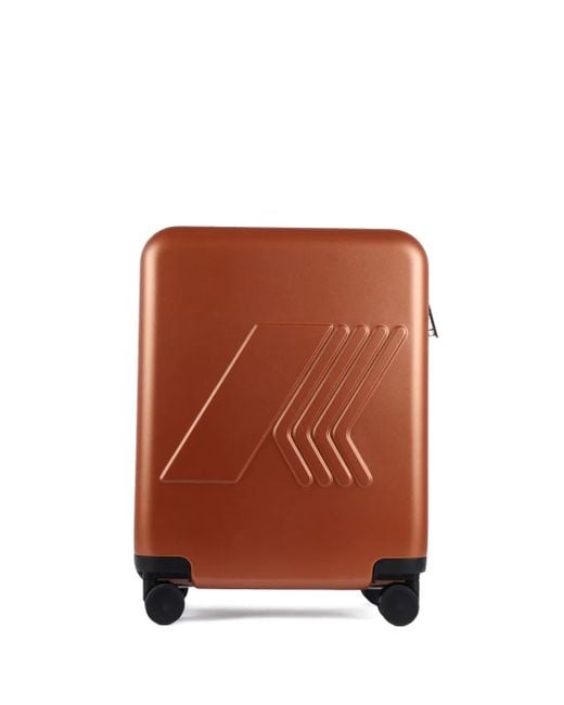 K-Way Brown Eudoxie Logo-Embossed Holdalls