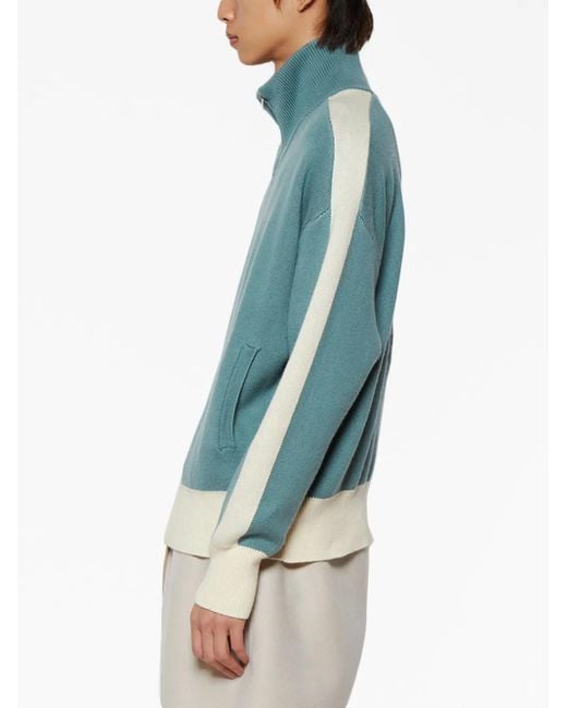 Rhude Blue Rb Knitted Track Jacket for men