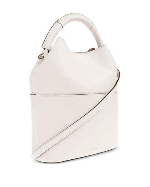Furla Sfera レザーバケットバッグ White