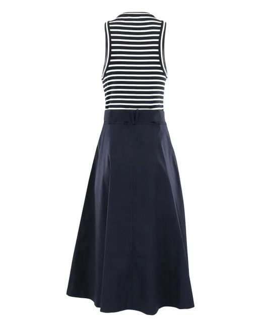 Veronica Beard Blue Jordyn Belted Dress