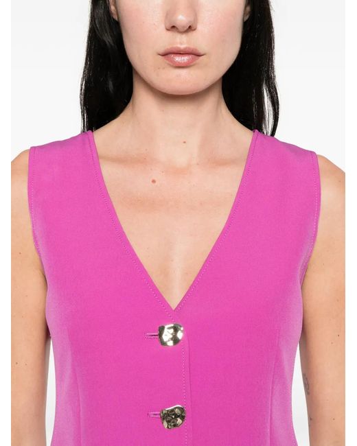 Liu Jo Pink Regular-Fit Waistcoat