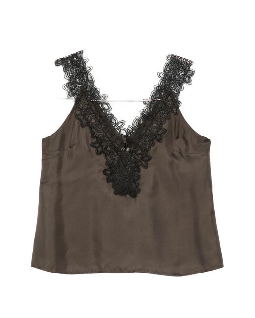Rohe Black V-Neck Silk Top