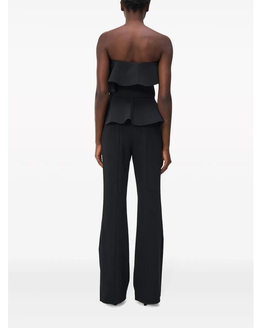 Jonathan Simkhai Black Desiree Draped Top