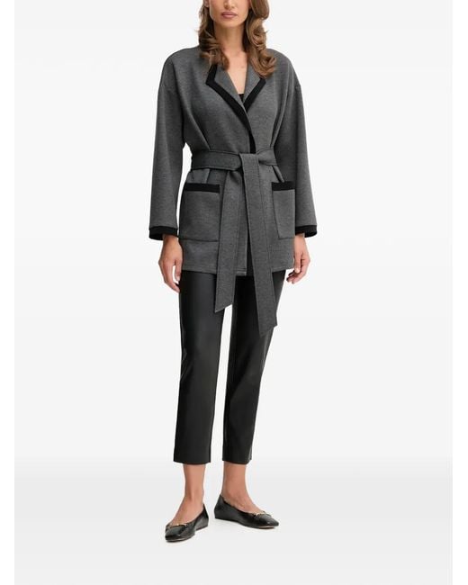Joseph Ribkoff Gray Belted Jacket
