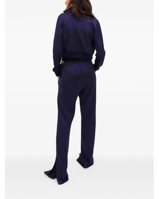 Area Blue Cropped Track Jacket