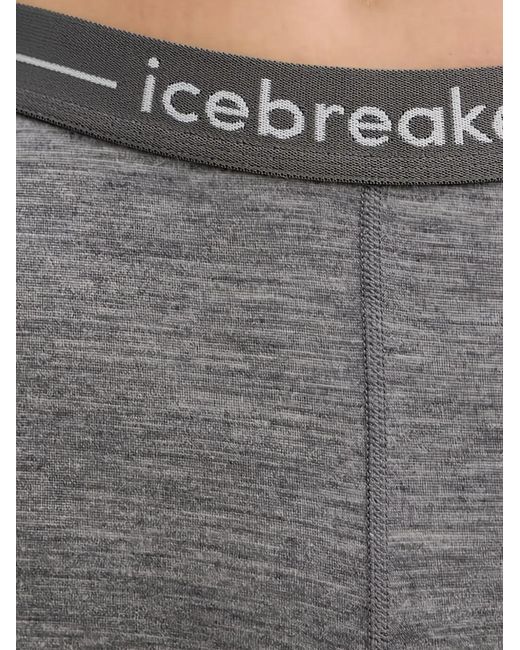 Icebreaker Gray Logo Waistband Leggings