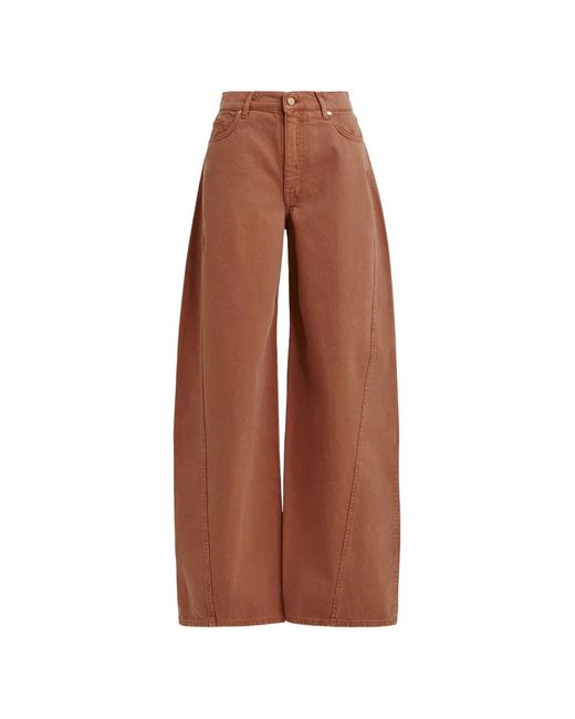 Essentiel Antwerp Brown Joep Belt-Loop Pocket Jeans
