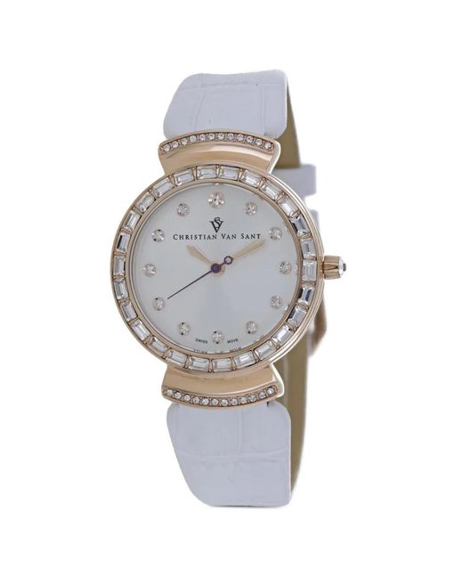 Christian Van Sant Gray Nova 34Mm Watch