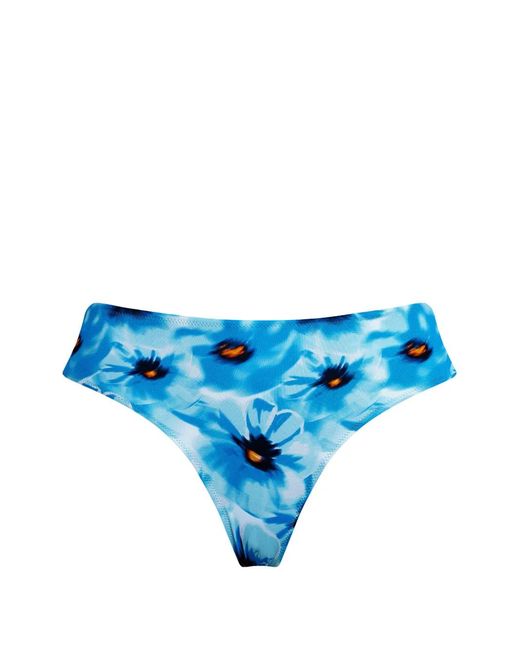 Vilebrequin Blue Flower-Print Bikini Bottom
