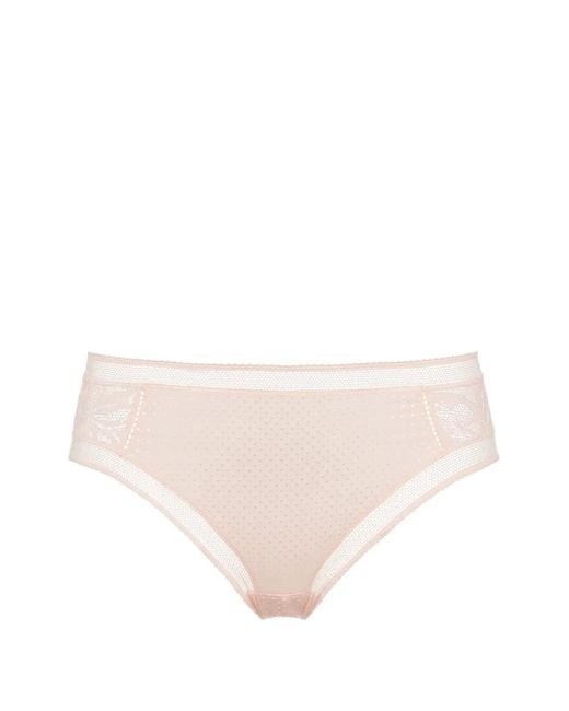 Eres Natural Brindille Lace-Panel Briefs