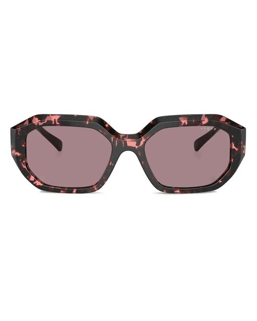 Vogue Eyewear Brown Geometric-Frame Sunglasses