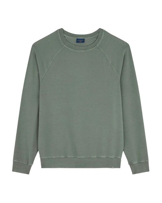 Paul & Shark Green X-Soft Raglan-Sleeve Sweatshirt for men