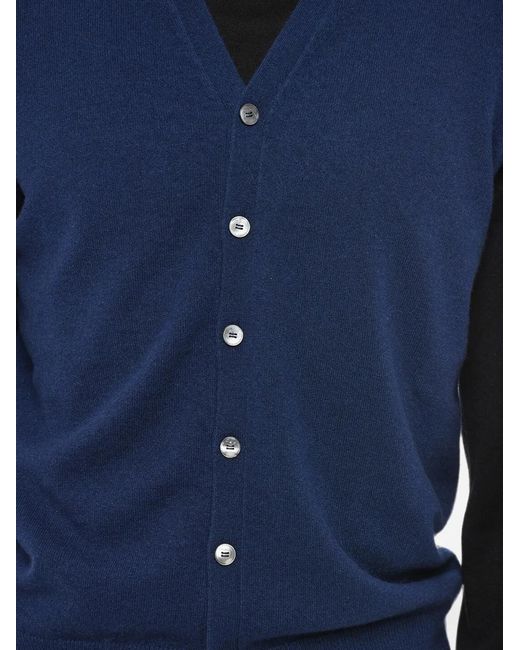 Malo Blue V-Neck Vest for men