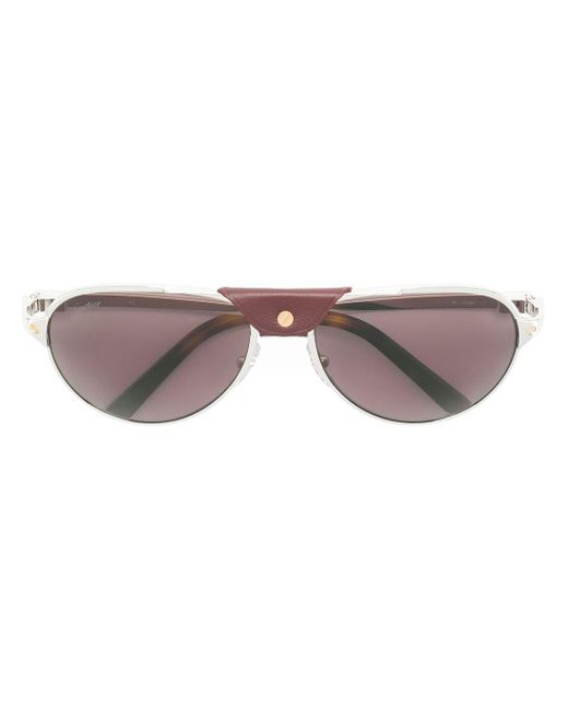 Santos de sunglasses Cartier pour homme en coloris Brown