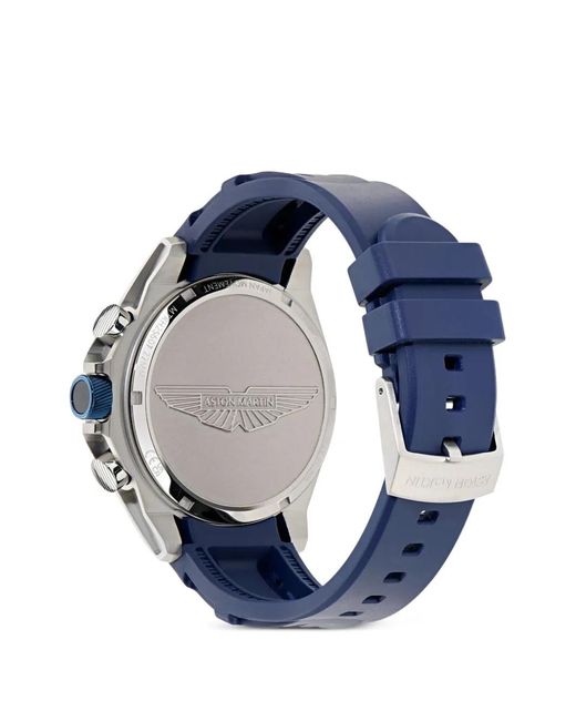Aston Martin Watches Blue Montre Chronographe 44 Mm À Énergie Solaire for men