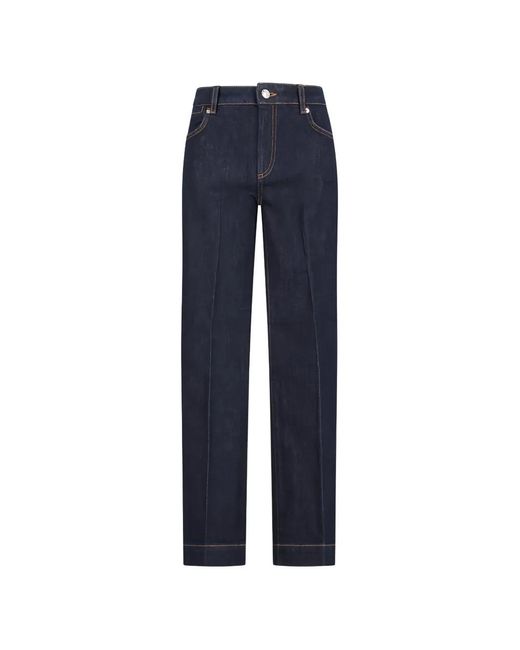 Sportmax Blue Record Flared Denim Jeans